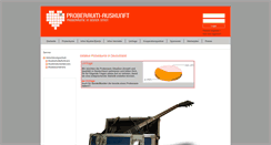 Desktop Screenshot of proberaum-auskunft.de